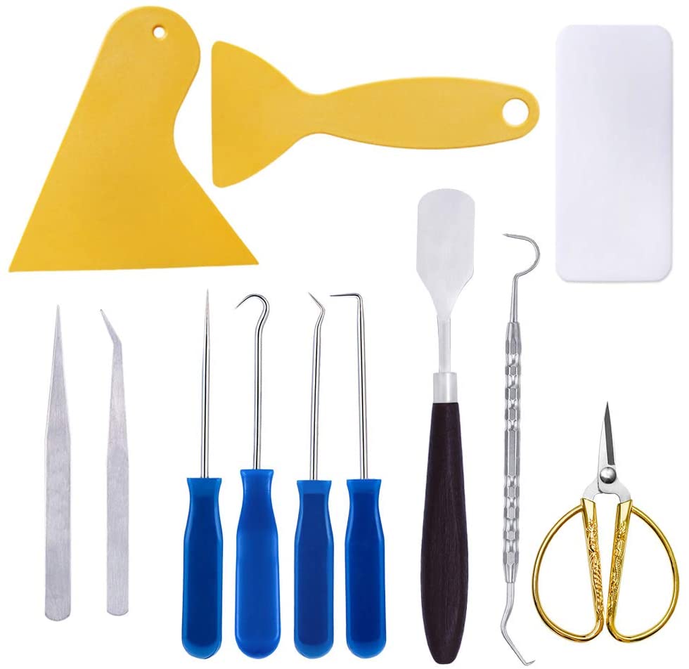 Vinyl Lettering Tools 12 Pcs Weeding Vinyl Tools, Basic Craft Vinyl Tools, Weeding Tools for ...