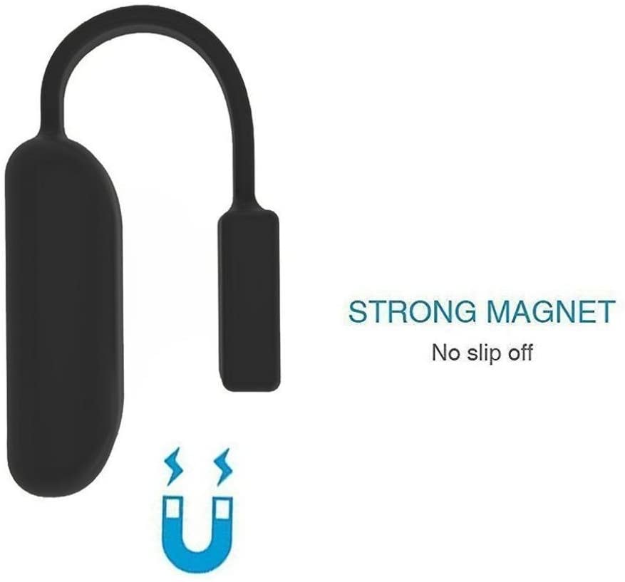 NEO+ Compatible with Fitbit Flex 2 Clip Holder, Magnetic Replacement Accessories Clip Clasp Strap (BLACK) - Image 4