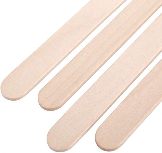 H&S Jumbo Lollipop Sticks Wood 80pcs Lolly Pop Sticks Wooden Popsicle Craft Sticks - Image 3