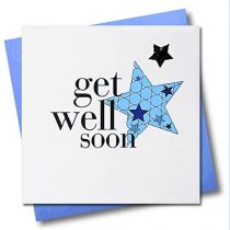 Claire Giles Hearts and Stars Get Well Soon Card