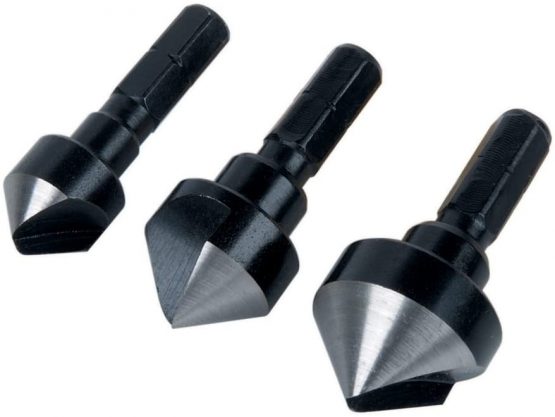wolfcraft 2584000 (L) avellanadores WS, 1 filo, vástago hexagonal PACK 3