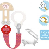 MAM Clip it ! Fashion & Cover Dummy Chain with Teat Protection, Adjustable Length, Washable