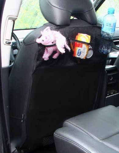 Backrest Useful Storage Net Holiday Car Driver's Seat Dirt Universal, Black