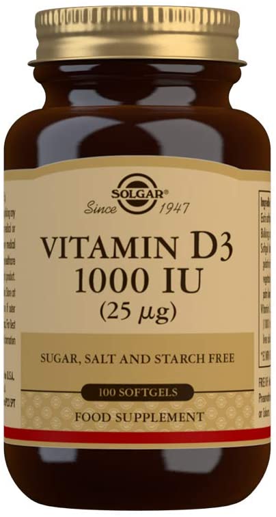 Solgar, Vitamin D3 Softgels (Cholecalciferol) 1000 IU, 100, 100 count (Pack of 1) - Image 3