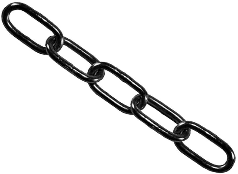 Faithfull FAICHBL430 Black Japanned Steel Chain 4 mm Link Dia. x 30 m Reel 120 kg Load Limit