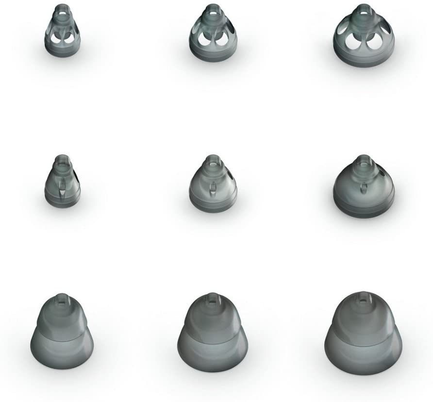 Phonak Hearing Aid Closed Domes, Size Small (New Smokey Domes), Grey, 1 count (Pack of 10)