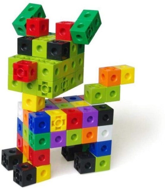 a2bsales 100 x 2cm Snap Cubes - Counting Linking Building Maths Home Early Learning - Image 3