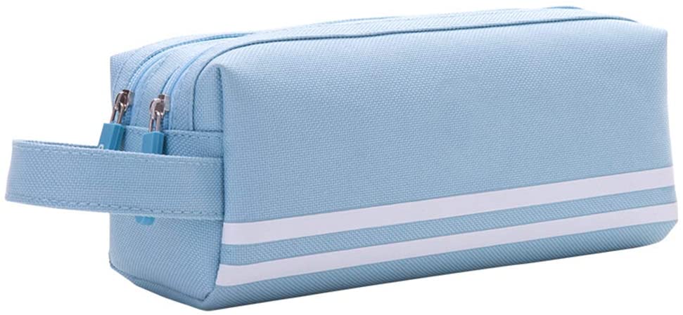 Pencil Case Large Capacity Pencil Case Blue BETOY Pen Bag Pencil Case 20cm for Children Teenager Student Storage of Stationery