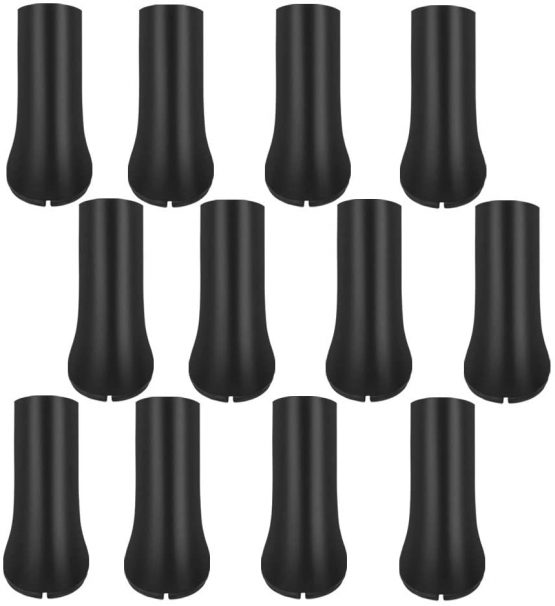 Lolypot Nordic Walking Pole Trekking Pole Tip Protectors 12 pieces / 6 pair Rubber Pads Buffer Replacement Tips End for Hiking Stick - Image 2