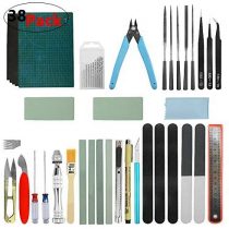WMYCONGCONG 38 PCS Gundam Model Tools Kit Model Basic Tools Craft Set Hobby Building Craft Set for Model Assemble Building Repairing Fixing