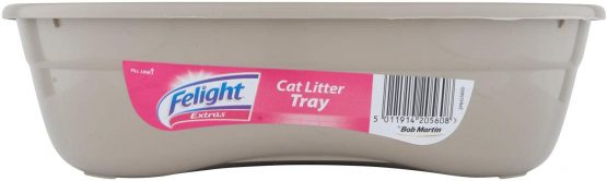 Felight | Cat Litter Tray, Easy to Clean & Suitable for Kittens | Non-Slip Base, Made in the UK | Assorted Colours ( 4 Litre Capacity)