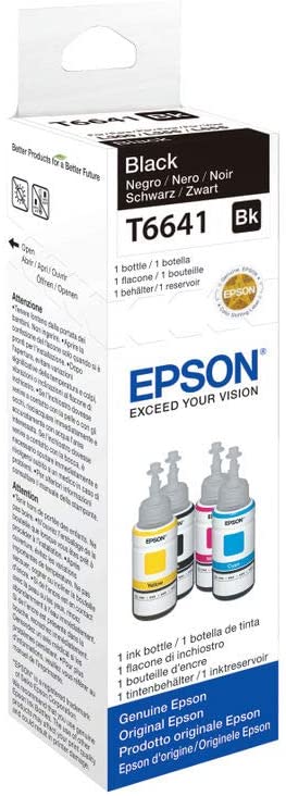 Epson T6641 Black 70m Ink Bottle, Standard - Image 2