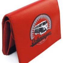 BRISA VW Collection - Stylish & Cool Volkswagen Hippie Bus T1 Camper Van Wallet Made of Sturdy, Tearproof Truck Tarpaulin with Vintage Logo