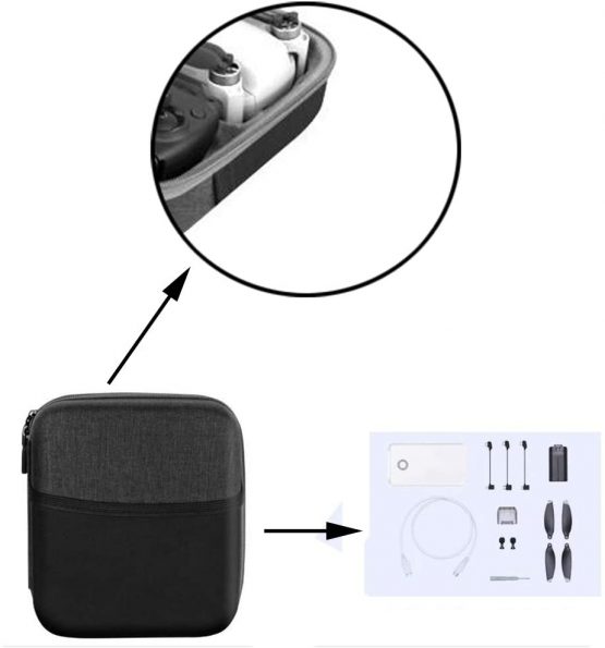 LINGHUANG Carrying Case Waterproof Shockproof Storage Bag Protection Hard Case for DJI Mavic Mini / Mini SE Drone & Remote Control - Image 4