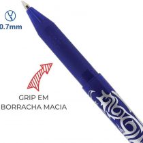 Pilot Blue Frixion Rollerball Erasable Pens Pen 0.7mm Nib Tip 0.35mm Line BL-FR7 (Pack Of 6)