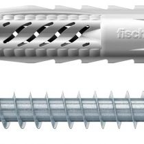 Fischer 542455 Dowel UX, Grey, 6 x 50 mm with Screw, Set of 50)