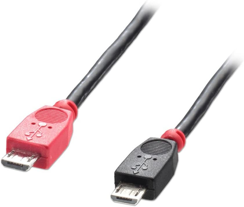 Lindy USB 2.0 OTG Cable - Black, Type Micro-B to Micro-B, 2m