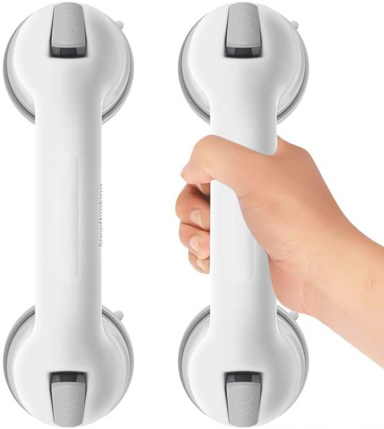 Newthinking Suction Bathroom Grab Rails, Portable Mobility Aids Safety Handle with Suction Cup Fitting, for Bathroom, Children and Disability Aids (2 Pack)