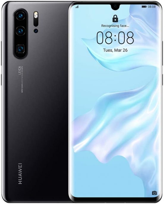 HUAWEI P30 Pro 128 GB 6.47 Inch OLED Display Smartphone with Leica Quad AI Camera, 8GB RAM, EMUI 9.1.0 Sim-Free Android Mobile Phone, Single SIM, Midnight Black, UK Version