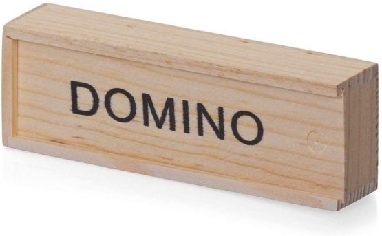 CHILDREN'S WOODEN BOXED DOMINOES SET [Toy]