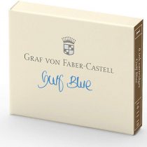Graf von Faber-Castell 6 Ink cartridges: Gulf Blue, 141118