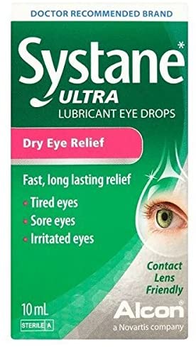 Systane Ultra Lubricant Eye Drops, Transparent, 10 ml (Pack of 1)