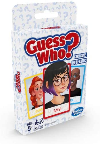 Hasbro Gaming Guess Who? Card Game for Kids Ages 5 and Up, 2 Player Guessing Game, Multicolor, 92.075 mm x 19.05 mm x 142.875 mm
