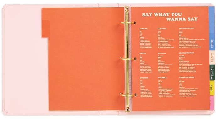 ban.do Women's Pink Undated Hardcover Holiday Travel Daily Planner, I'm Outta Here - Image 4