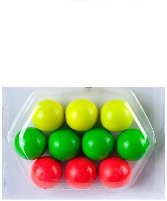 Brimtoy 10 wooden Pétanque/Boules jacks 3 assorted colours