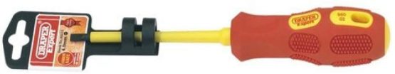 Draper Expert 69213 4 mm x 100 mm Fully Insulated Slotted Screwdriver