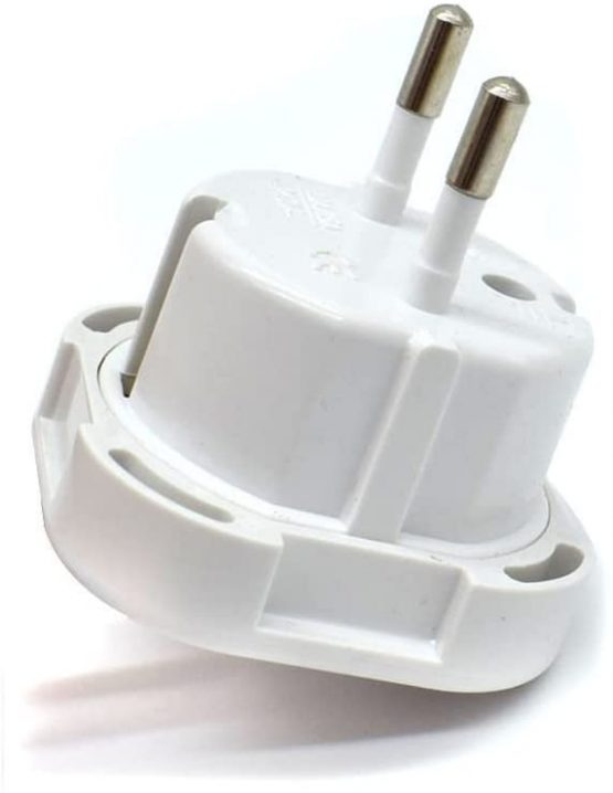 Travel Adapter - UK to EU Euro European adapter White Plug 2 Pin - Pack of 5 - Image 4