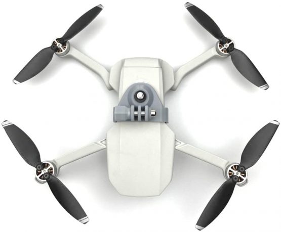 Hensych Upper Expansion Mount for Mavic Mini Drone, 1/4 Inch Screw Transfer Extender Connector for 360 Degree Panoramic Camera/GoPro 8 etc.