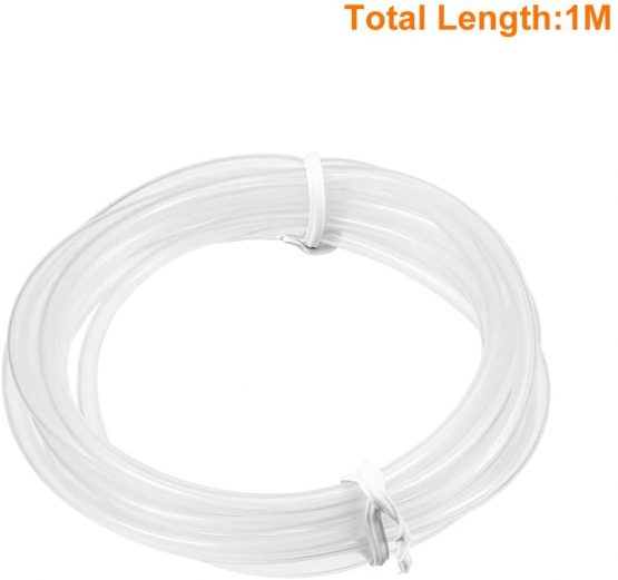 sourcingmap Silicone Tube 3mm(3/25") ID x 4mm(4/25") OD 3.3' Flexible Silicone Rubber Tubing Water Air Hose Pipe Transparent for Pump Transfer - Image 3