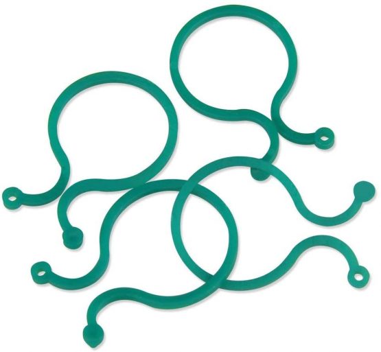 KINGLAKE 100 PCS Plastic Plant Clip Plant Rings Garden Flower Clips For Supports Plant