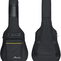Tebery 41 Inch High Quality Dual Adjustable Shoulder Strap Acoustic Guitar Gig Bag - Black
