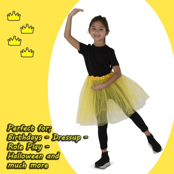 Dress Up America Tutus for Girls - Pack of 5 Different Colored Tulle Layered Tutu Skirts - Image 4