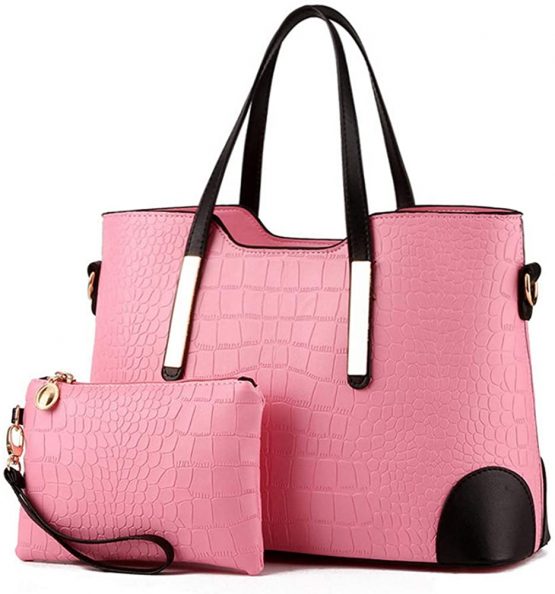 Chikencall® Women Clacssic Tote Bag Fashion Handbag And Purses Ladies Shoulder Bag Top Handle Satchel Wallet Set 2pcs