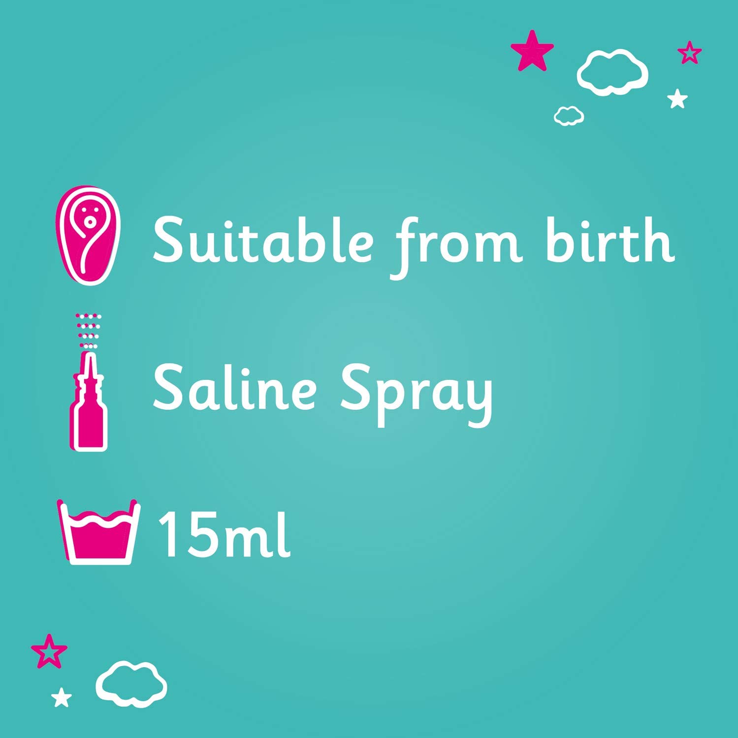 Calpol Saline Nasal Spray, 15ml - Image 2