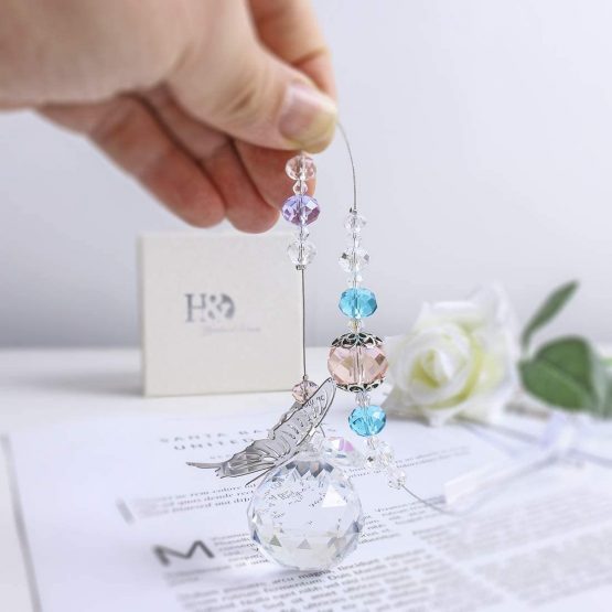 30MM Crystal Ball Prism Rainbow Maker Hanging Suncatcher Window Butterfly Decor Gift - Image 2