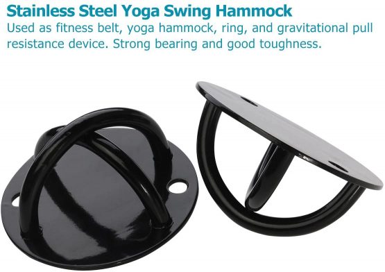 WINOMO 2pcs Ceiling Wall Mount Anchor for Suspension Straps Strength Training Bracket Gym Yoga Olympic Ring - Image 3