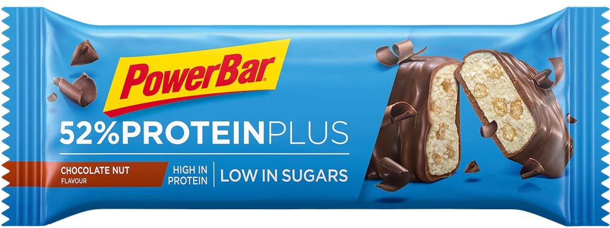 Powerbar - 52% Protein Plus - Chocolate Nut - 20x50g - High Protein Low Sugar Bars, Bleu, 20 count (Pack of 1) - Image 2