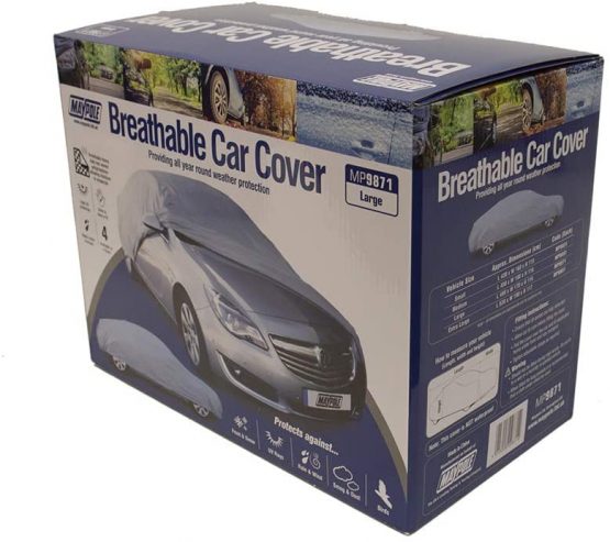 Maypole 9871 Breathable Full Car Cover, Grey, Large - Image 2