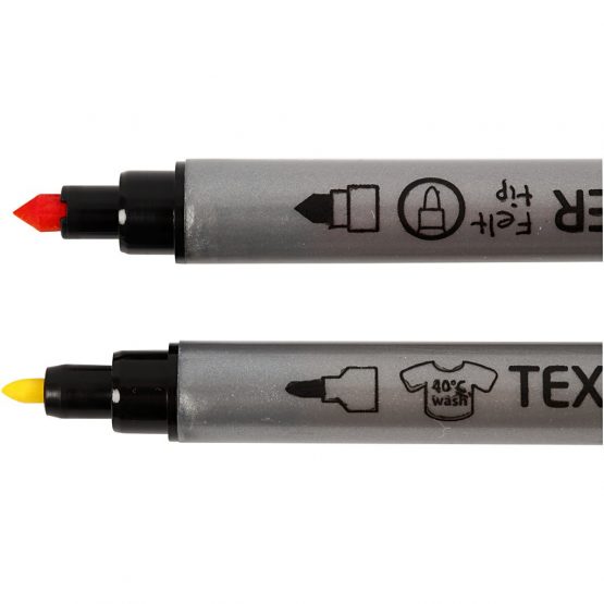 Creativ Fabric Textile Markers, Double Tip, Assorted (Pack of 20) - Image 4
