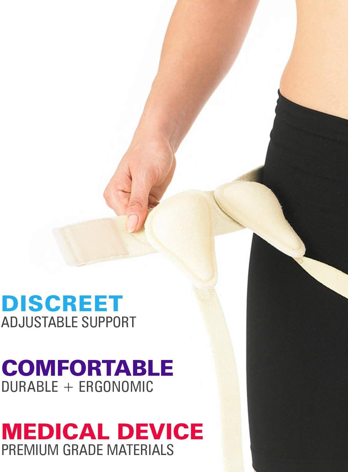 Neo-G Double Lower Hernia Support for Men and Women, Bilateral Inguinal Hernia Support - Image 4