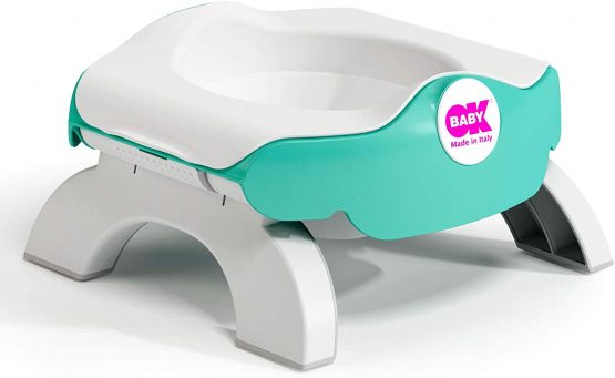 OKBaby Roady 3-in-1 Potty, Travel Potty and Toilet Training Seat, Aqua