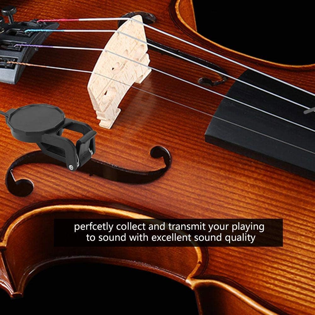 Violin Pickup, 3m 6.35mm Diameter Audio Jack Clip-on Microphone Piezo Violin Acoustic Guitar Pickup, As shown in the picture - Image 4