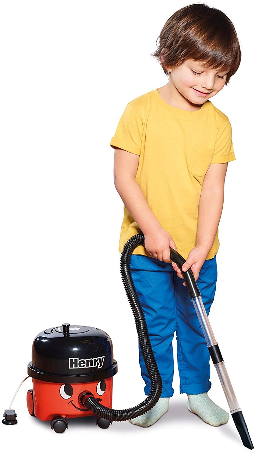 Casdon Henry & Hetty Toys, Henry Vacuum Cleaner, Red Vacuum Cleaning Toy with Real Function & Nozzle Accessories - Image 3