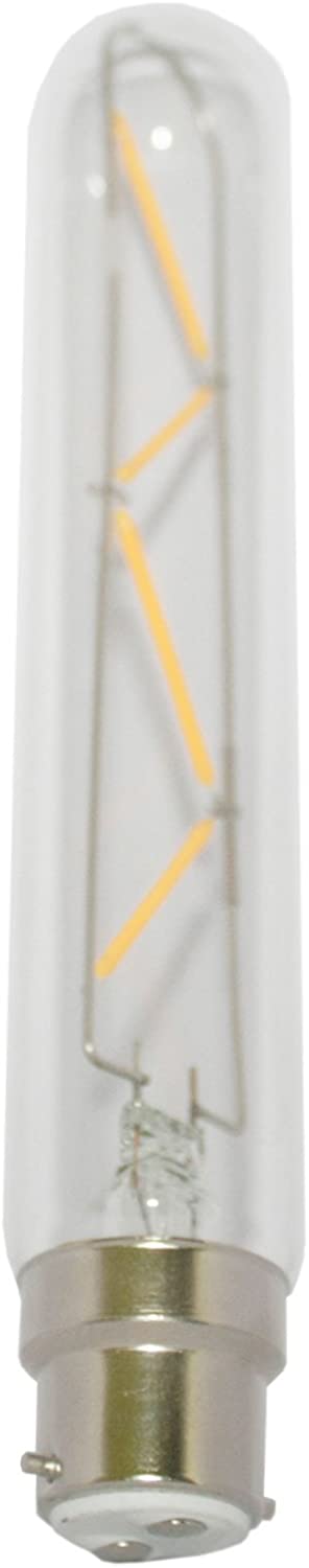 Vintage Filament Tubular Opus Classic LED 5W Clear Light Bulb T30 Very Warm White Dimmable BC B22 Lamp - Image 2