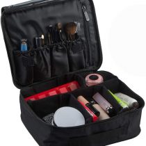 Travel Makeup Case, SourceTon Professional Cosmetic Makeup Bag Organizer Makeup Boxes with Spaced Cosmetic Bag