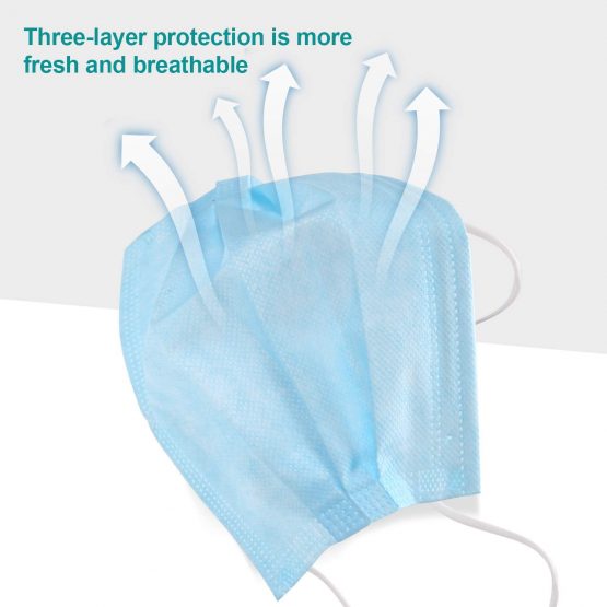 MXG Atos 50 Pcs Pack Disposable Surgical Face Masks 3 Ply - 3 Layers - 50pcs Sealed Bag - Image 3
